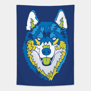 A Cool Husky Tapestry