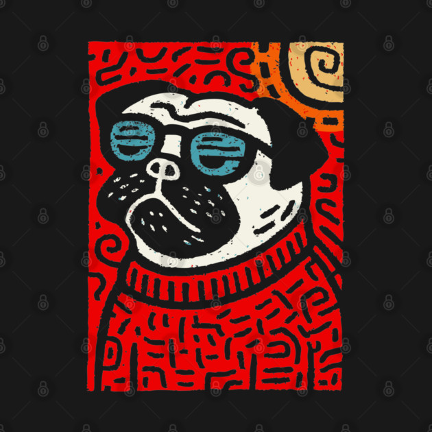 Psychedelic Pug | Trippy Pop Art Dog by TuncGK