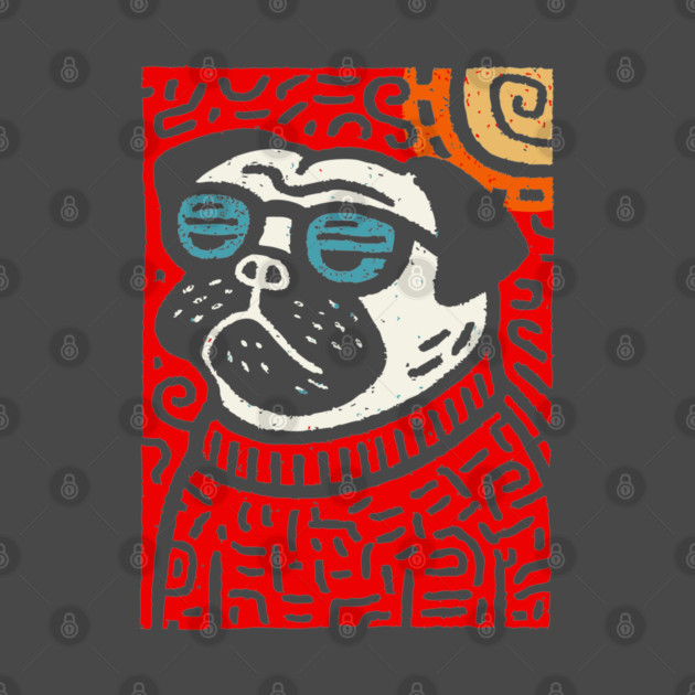 Psychedelic Pug | Trippy Pop Art Dog by TuncGK