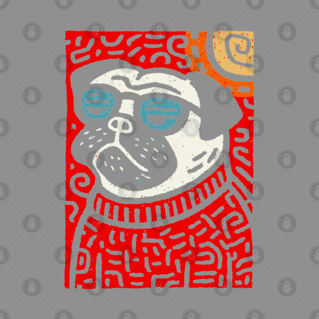 Psychedelic Pug | Trippy Pop Art Dog by TuncGK