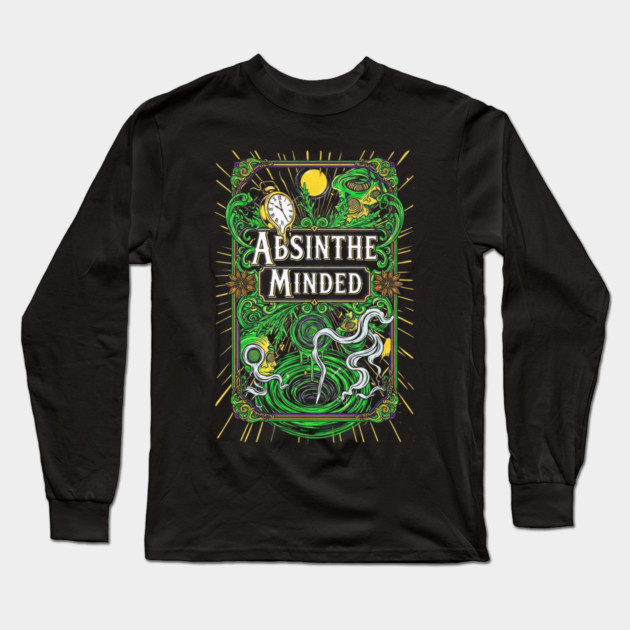 Absinthe Minded Long Sleeve T-Shirt by Dr. Cork