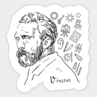 Van Gogh Icon Sticker
