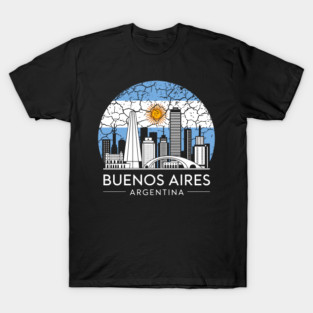 Buenos Aires City Argentina Flag T-Shirt