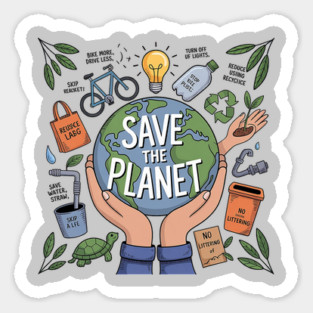 Save-The-Planet Sticker