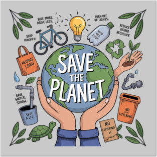 Save-The-Planet Posters and Art