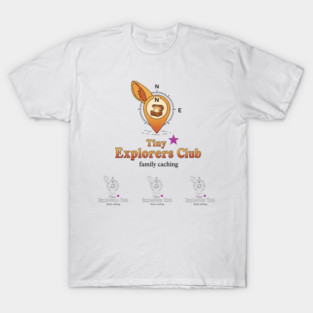 Tiny Explorers Club – Kids Geocaching T-Shirt