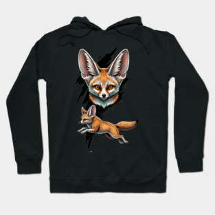 Fennec Fox Spirit – Desert Guardian Hoodie