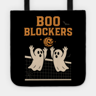 Boo Blockers Volleyball Ghosts Halloween Graphic Tote