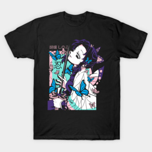 Demon Slayer Shinobu Butterfly Blade Pose T-Shirt