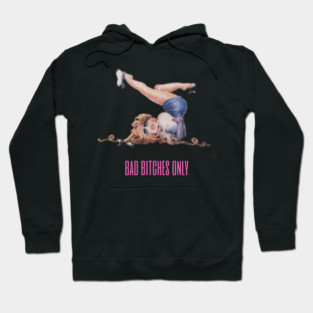 vintage miss piggy bad bitches only Hoodie