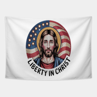 Liberty In Christ Mosaic Freedom In Faith Christian Tapestry