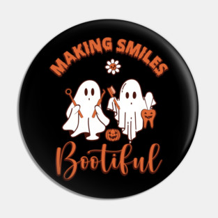 Funny Halloween Dentist Ghosts Making Smiles Bootiful Dental Art Pin