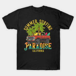 Summer surfing paradise California USA T-Shirt