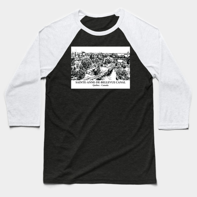 Sainte-Anne-de-Bellevue Canal - Québec Baseball T-Shirt by Lakeric