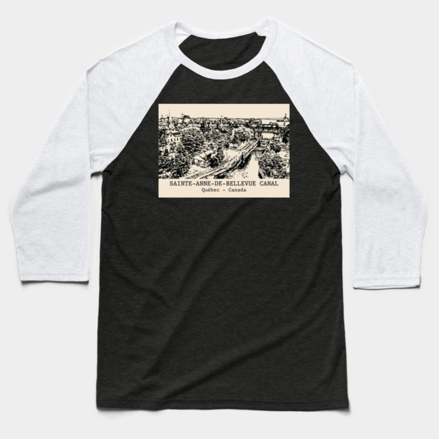 Sainte-Anne-de-Bellevue Canal - Québec Baseball T-Shirt by Lakeric