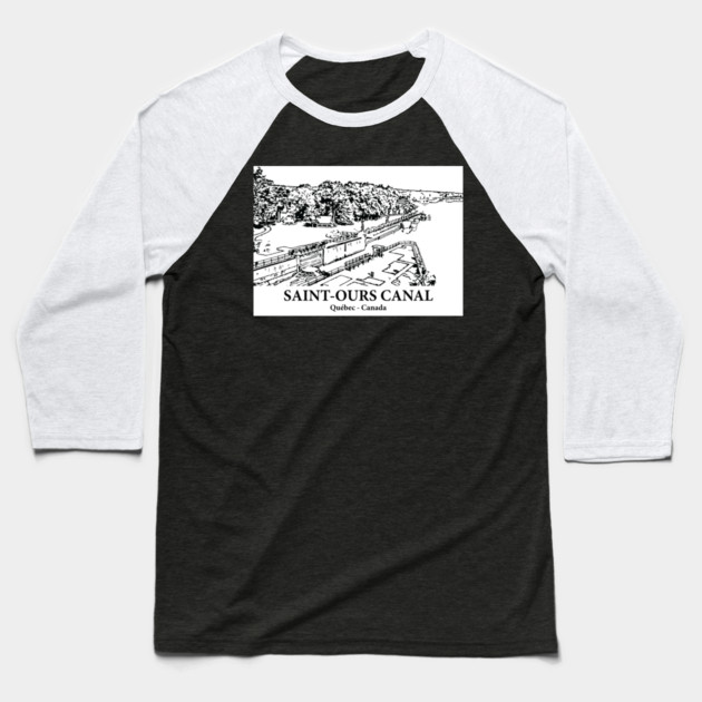 Saint-Ours Canal - Québec QC Baseball T-Shirt by Lakeric