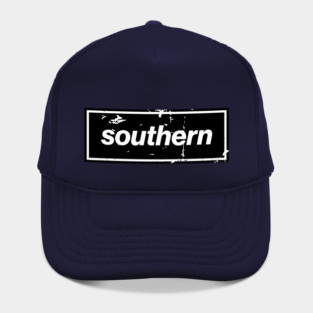 Southern - England Oasis Distressed Style Statement Black Hat
