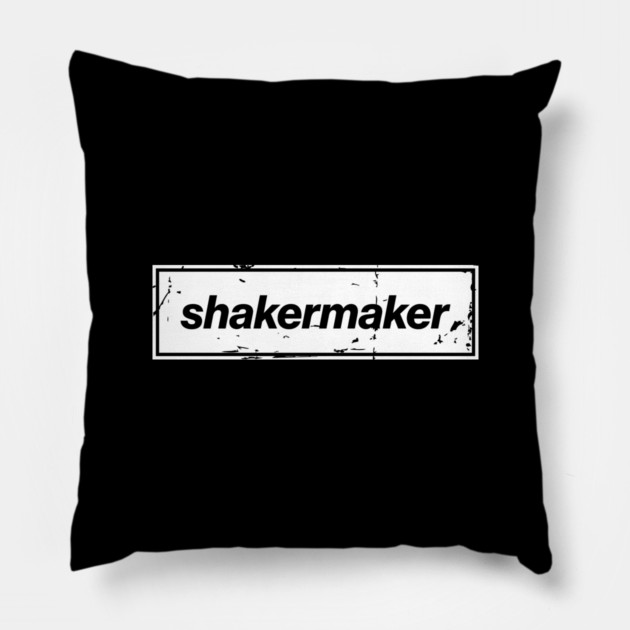 Shakermaker - The Mancunian Indie Anthem White Pillow by Butter Creative