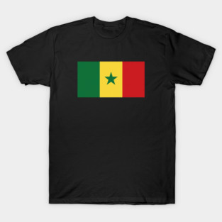 Senegal Flag Vintage Style National Colors Design T-Shirt