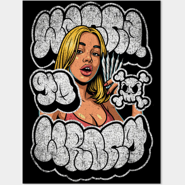 Bad girl Wall Art by Wrongteeshirt