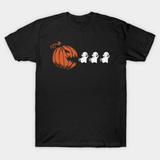 Funny Halloween Ghost with Pumpkin | Cute Spooky T-Shirt