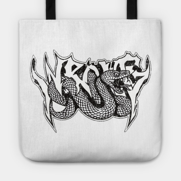 Snake Graffiti Tote by Wrongteeshirt