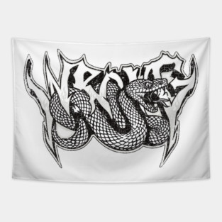 Snake Graffiti Tapestry