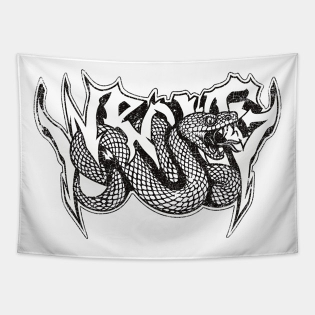 Snake Graffiti Tapestry by Wrongteeshirt