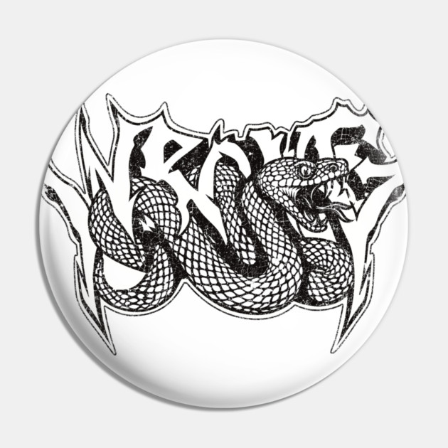 Snake Graffiti Pin by Wrongteeshirt