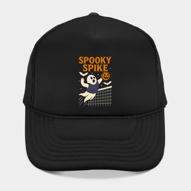 Spooky Spike Ghost Volleyball Halloween Graphic Gift by MakerMind8.2