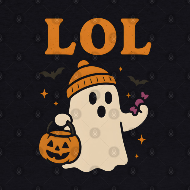 LOL Ghost Halloween Funny Meme Graphic Gift by MakerMind8.2