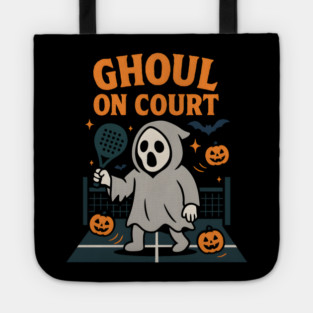 Ghoul On Court Ghost Padel Halloween Graphic Gift Tote