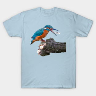 Common Kingfisher Fish Toss — River Precision T-Shirt