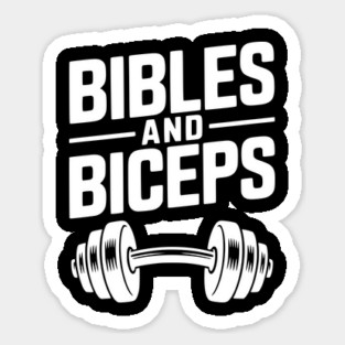 Bibles and Biceps Sticker