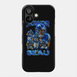 Junior Seau San Diego Chargers Retro Football Art Phone Case