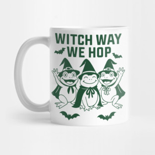 Witch Way We Hop - Frog Halloween Mug
