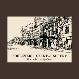 Boulevard Saint-Laurent - Montréal QC T-Shirt