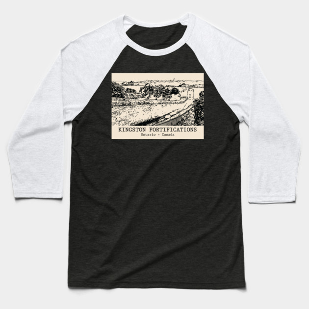 Kingston Fortifications - Ontario Baseball T-Shirt by Lakeric