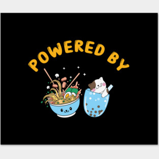 Neko and Ramen Posters and Art