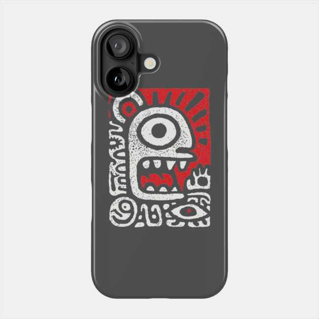 Shamanic Sun Deity | Tribal Third Eye Graphic Phone Case by TuncGK