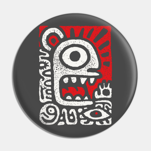 Shamanic Sun Deity | Tribal Third Eye Graphic Pin by TuncGK