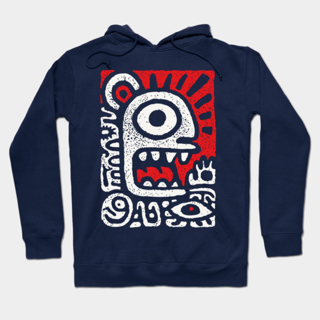 Shamanic Sun Deity | Tribal Third Eye Graphic Hoodie by TuncGK