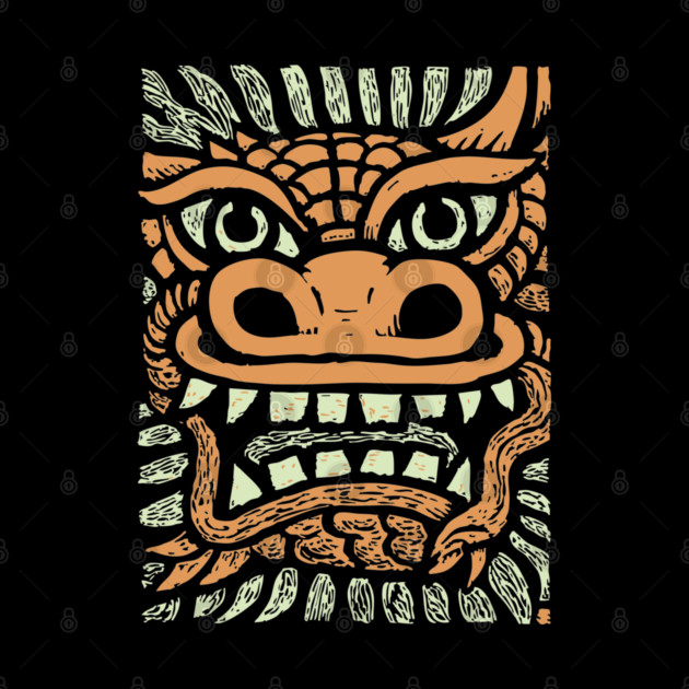 Ornate Dragon Mask | Pastel Mythical Guardian by TuncGK