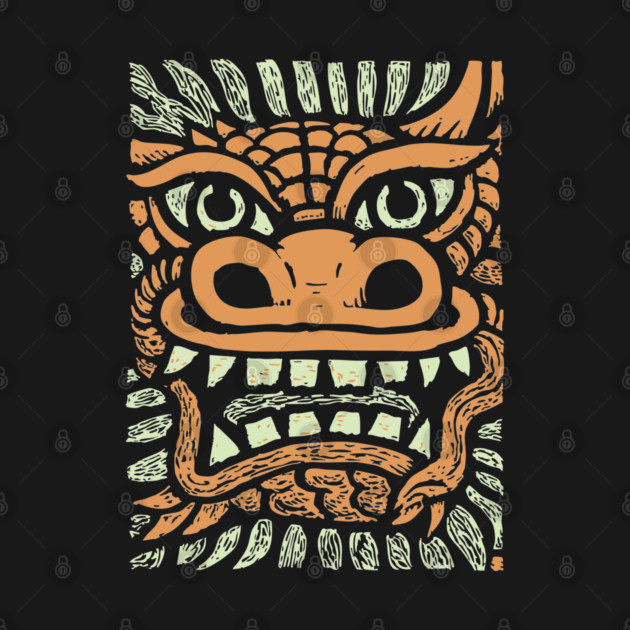 Ornate Dragon Mask | Pastel Mythical Guardian by TuncGK