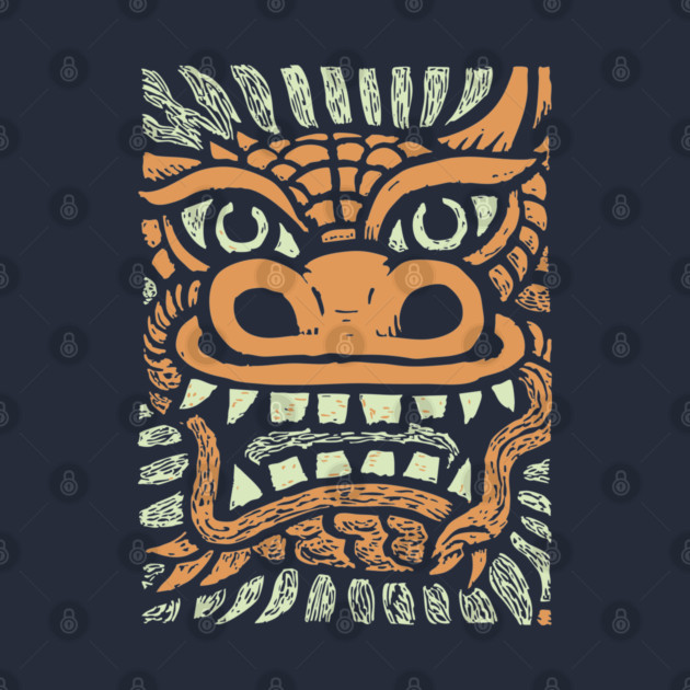 Ornate Dragon Mask | Pastel Mythical Guardian by TuncGK