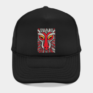Fierce Red Dragon | High-Contrast Fire Spirit Hat