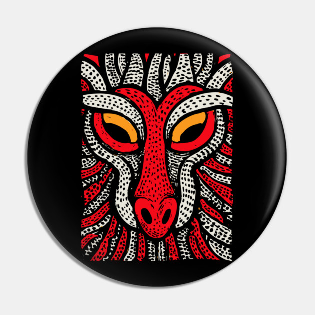 Fierce Red Dragon | High-Contrast Fire Spirit Pin by TuncGK