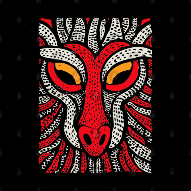 Fierce Red Dragon | High-Contrast Fire Spirit by TuncGK