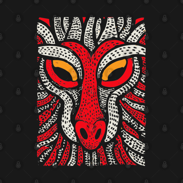 Fierce Red Dragon | High-Contrast Fire Spirit by TuncGK