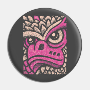 Whimsical Pink Dragon | Magical Fantasy Creature Pin